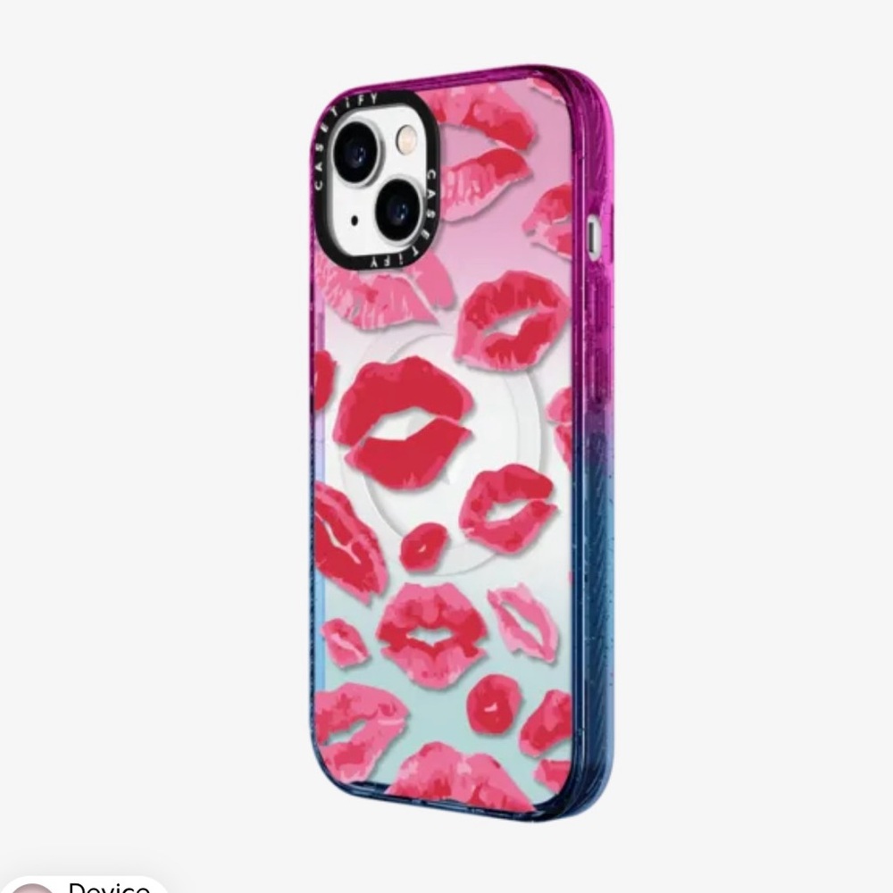 Casetify iPhone 15 lipstick cotton candy caser